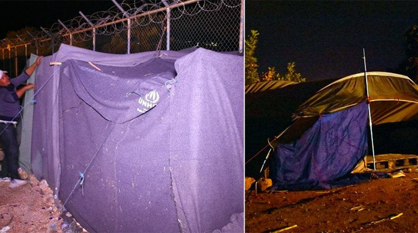 Τραγικές οι συνθήκες στην ΒΙΑΛ: Οι πρόσφυγες ανεβαίνουν στα δέντρα για να μην πνιγούν (εικόνες)